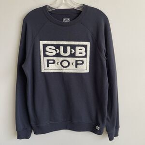 Subpop Label Pullover Mens Small Sweatshirt Nirvana Soundgarden 90s Retro